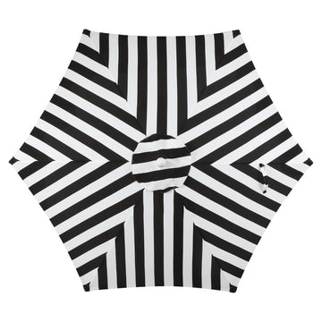 Collins 9 ft. Classic Cottage Tassel Market Patio Umbrella